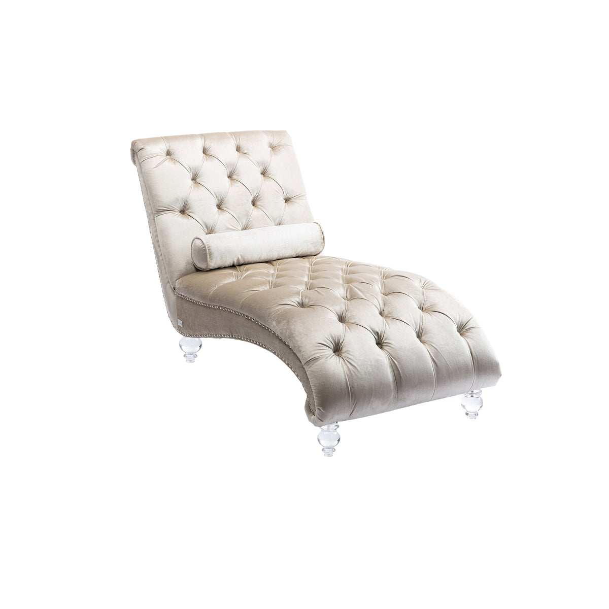 Beige Velvet Swivel Pumpkin Barrel Chair with 3 Pillows, 39 in.