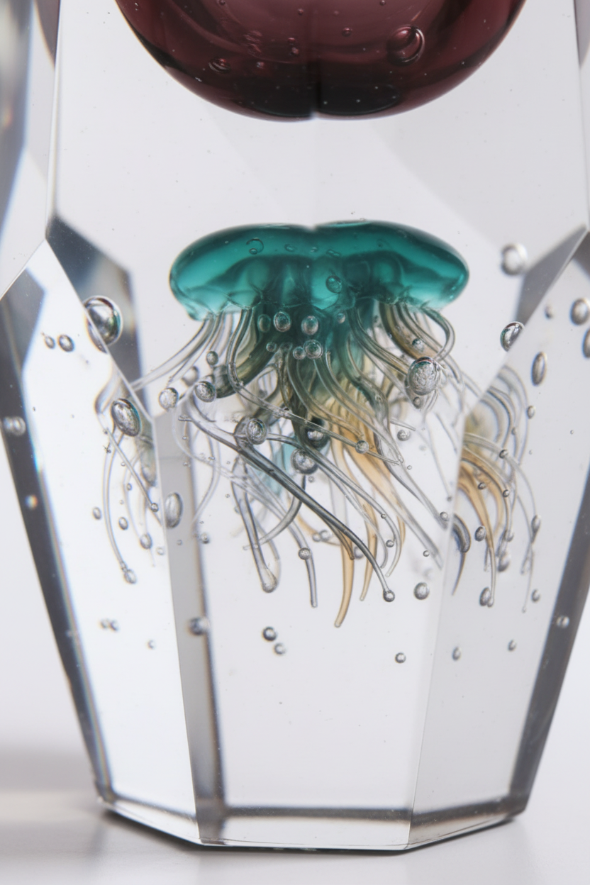 Jellyfish Vase - Detail White Background 3